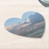 Hören Sie die Wellen Hochzeit Untersetzer (angewinkelt)