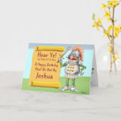 Hören Sie! Happy Birthday Karte (Gelbe Blume)