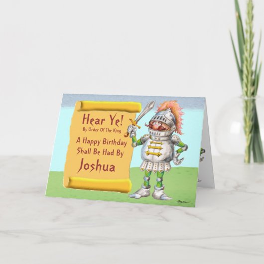 Hören Sie! Happy Birthday Karte (Vorderseite)