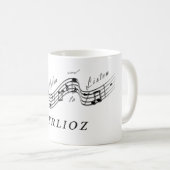 Hören Sie Hector Berlioz, klassischer Musikkomponi Kaffeetasse (VorderseiteRechts)