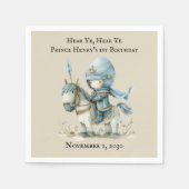 Hören Sie, hören Sie Ihr mittelalterliches Ritterj Serviette (Vorderseite)