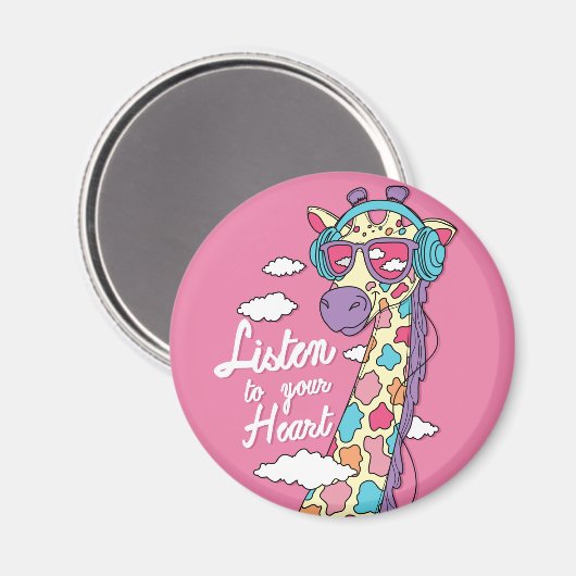 Hören Sie Ihr Herz Magnet (Vorderseite/Rückseite)
