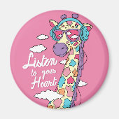 Hören Sie Ihr Herz Magnet (Vorne)