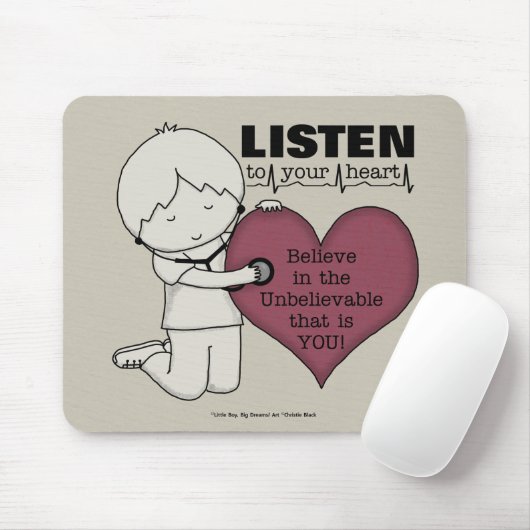 Hören Sie Ihr Herz Mousepad (Mit Mouse)