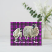 Hören Sie immer auf Ihren Maaa! Postkarte (Stehend Vorderseite)