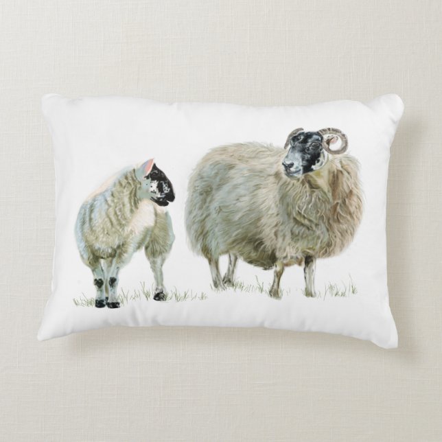 Hören Sie immer zu Ihrem Maaa! Zierkissen (Rückseite)