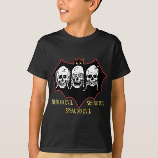 Hören Sie kein Übel, sehen Sie kein Übel, sprechen T-Shirt