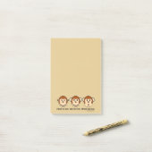 Hören Sie keine Übel-Affen Post-it Klebezettel (Auf Schreibtisch)