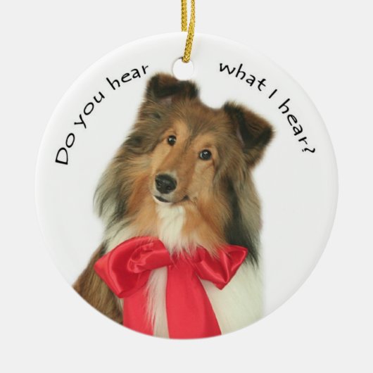 Hören Sie? Keramikornament (Vorne)