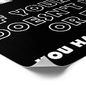 Hören Sie Ladys Funny Hunting Poster blass (Ecke)