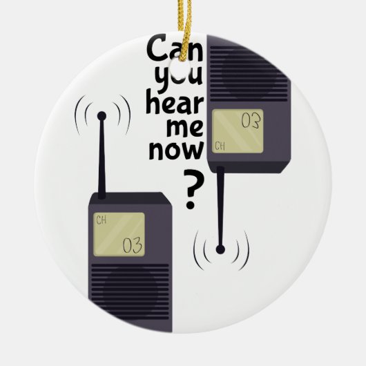 Hören Sie mich Keramikornament (Vorne)