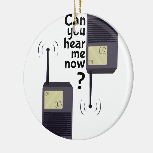 Hören Sie mich Keramikornament (Links)