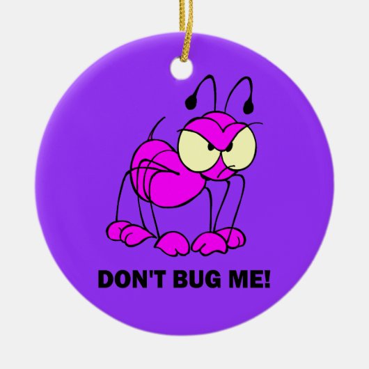 hören Sie mich nicht ab Keramik Ornament (Vorne)