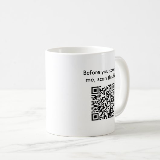 Hören Sie mich nicht - geheime Kaffeetasse (VorderseiteRechts)