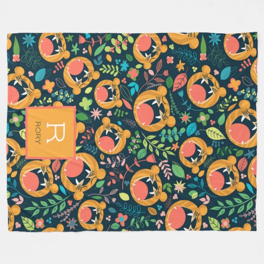 Hören Sie mich Roar Tiger Jungle Personalisiert Fleecedecke (Vorderseite (Horizontal))