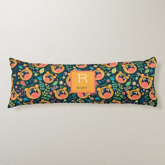 Hören Sie mich Roar Tiger Jungle Personalisiert Seitenschläferkissen (Vorderseite)