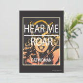 Hören Sie mir Roar Einladung (Stehend Vorderseite)