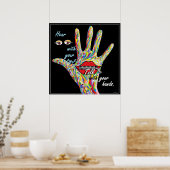 Hören Sie mit Ihren Augen Poster (Küche)