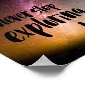 Hören Sie nie auf zu erkunden Poster (Ecke)