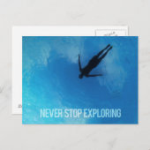 Hören Sie nie auf zu erkunden Postkarte (Vorne/Hinten)