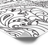 Hören Sie niemals auf, das farbige Poster zu träum (Ecke)