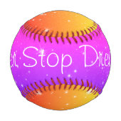 Hören Sie niemals auf, die bunten Sterne zu träume Baseball (Rückseite)