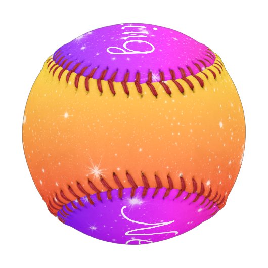 Hören Sie niemals auf, die bunten Sterne zu träume Baseball (Vorderseite)