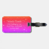 Hören Sie niemals auf, die bunten Sterne zu träume Gepäckanhänger (Rückseite horizontal)