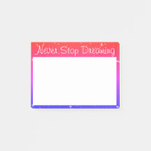 Hören Sie niemals auf, die bunten Sterne zu träume