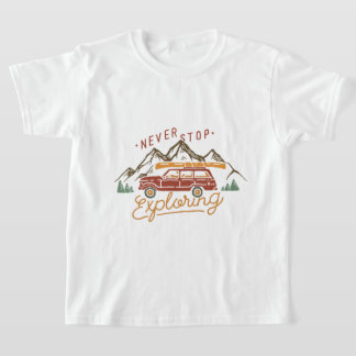 Hören Sie niemals auf zu erforschen T-Shirt