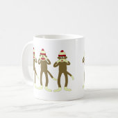 Hören Sie, sehen Sie, sprechen Sie keine Kaffeetasse (Vorderseite Links)