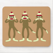 Hören Sie, sehen Sie, sprechen Sie keine Mousepad (Vorne)