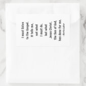 Hören Sie sich den Evangelium-Rechteck-Aufkleber a Rechteckiger Aufkleber (Tasche)