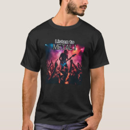 Hören Sie sich den Gitarristen der Metal Rock Musi T-Shirt