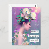 Hören Sie sich die Musik Ihres Souls an | Inspekti Postkarte (Vorne/Hinten)