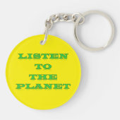 Hören Sie sich die Schlüsselkette des Planeten an Schlüsselanhänger (Rückseite)