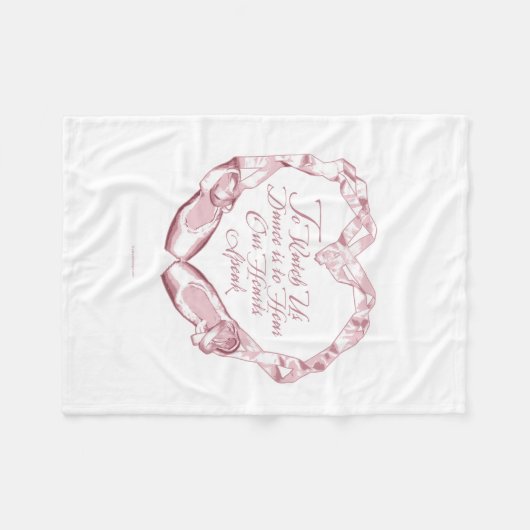 Hören Sie unser Ballettherz Fleece Blanket (Vorderseite (Horizontal))