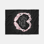 Hören Sie unsere Ballett-Herzen Fleecedecke (Vorderseite (Horizontal))