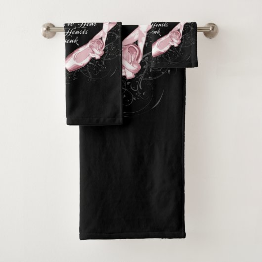 Hören Sie unsere Ballettherzen Badhandtuch Set (Insitu)