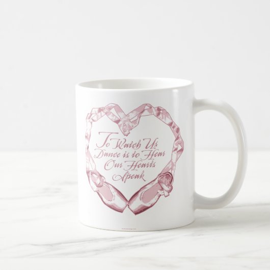 Hören Sie unsere Ballettherzen Kaffeetasse (Rechts)