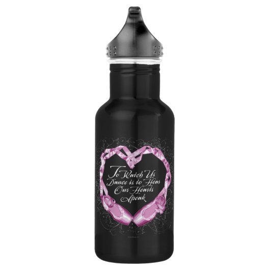 Hören Sie unsere Ballettherzen Trinkflasche (Rechts)
