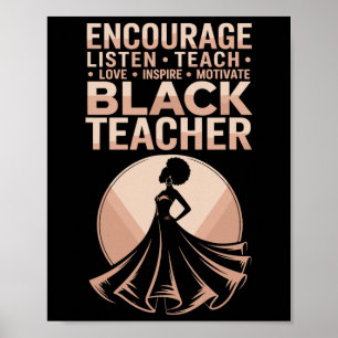 Hören Sie unterrichten Liebe inspirieren motiviere Poster