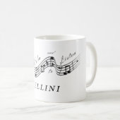 Hören Sie Vincenzo Bellini Klassiker Kaffeetasse (VorderseiteRechts)
