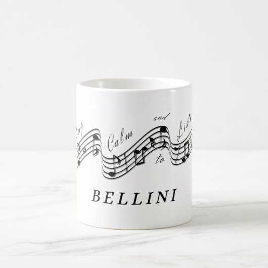 Hören Sie Vincenzo Bellini Klassiker Kaffeetasse (Mittel)