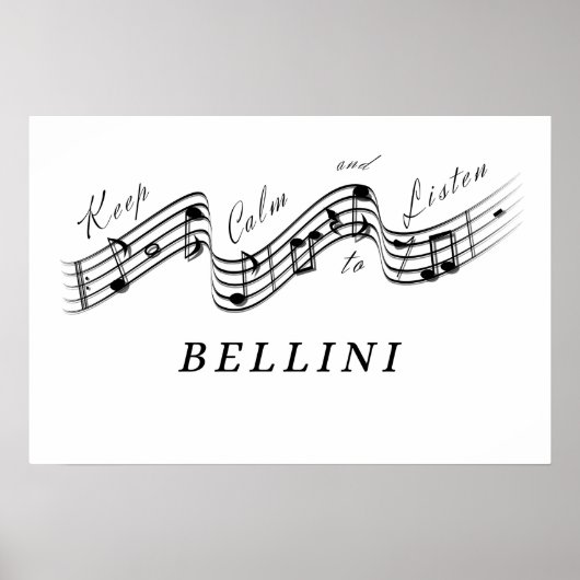 Hören Sie Vincenzo Bellini Klassiker Poster (Vorne)