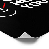 Hören Sie, wie Sie Sprachdeaf signieren Poster (Ecke)