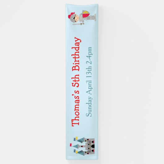 Hören Sie Ye Black Hair Niedlich Knight Birthday P Banner (Vertikal)