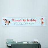 Hören Sie Ye Blonde Niedlich Knight Birthday Party Banner (Messeveranstaltung)