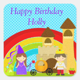 Hören Sie Ye, es ist ein königliches Party Quadratischer Aufkleber