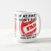 Hören Sie zu Ihrer Ehefrau-lustigen Tasse (VorderseiteRechts)